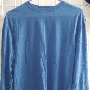 LL Bean Mens long sleeve t-shirt blue